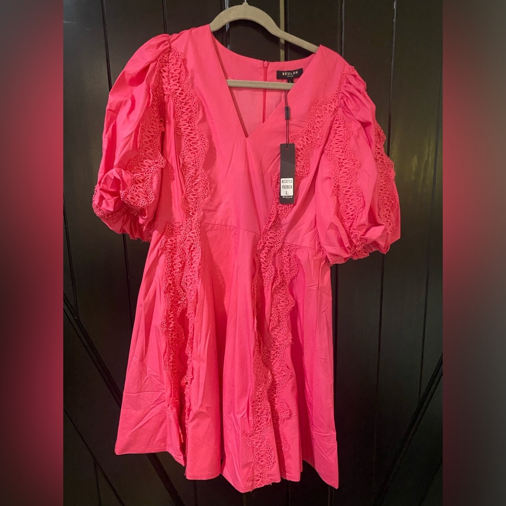 Puff Shoulder Dress